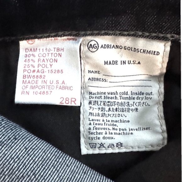 AG Adriano Goldschmied THE STILT Cigarette Jeans – Dark Wash – Size 28R - Picture 4 of 8